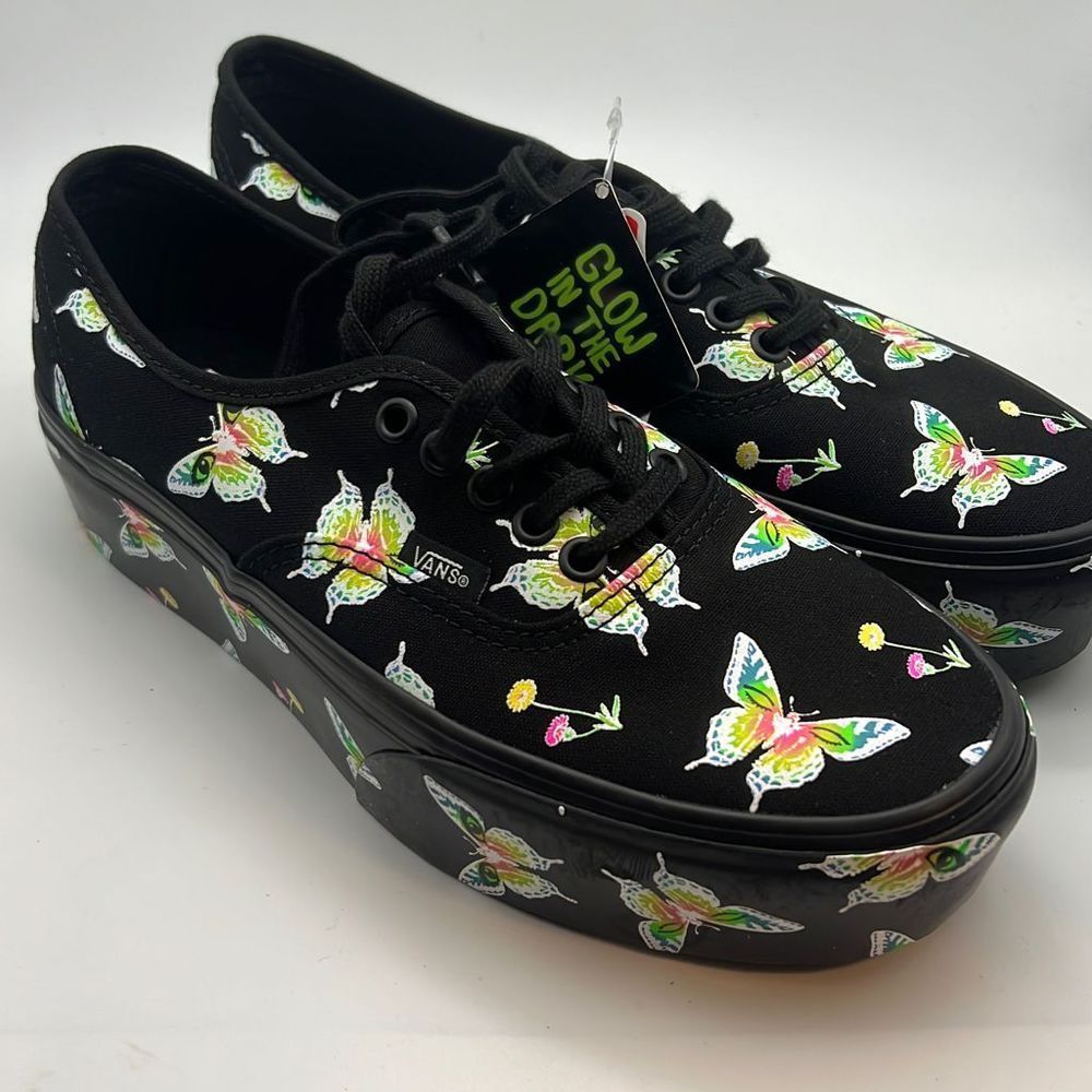 Vans AUTHENTIC “Morph Blackout stackform. women 8.5. Tags no longer included.